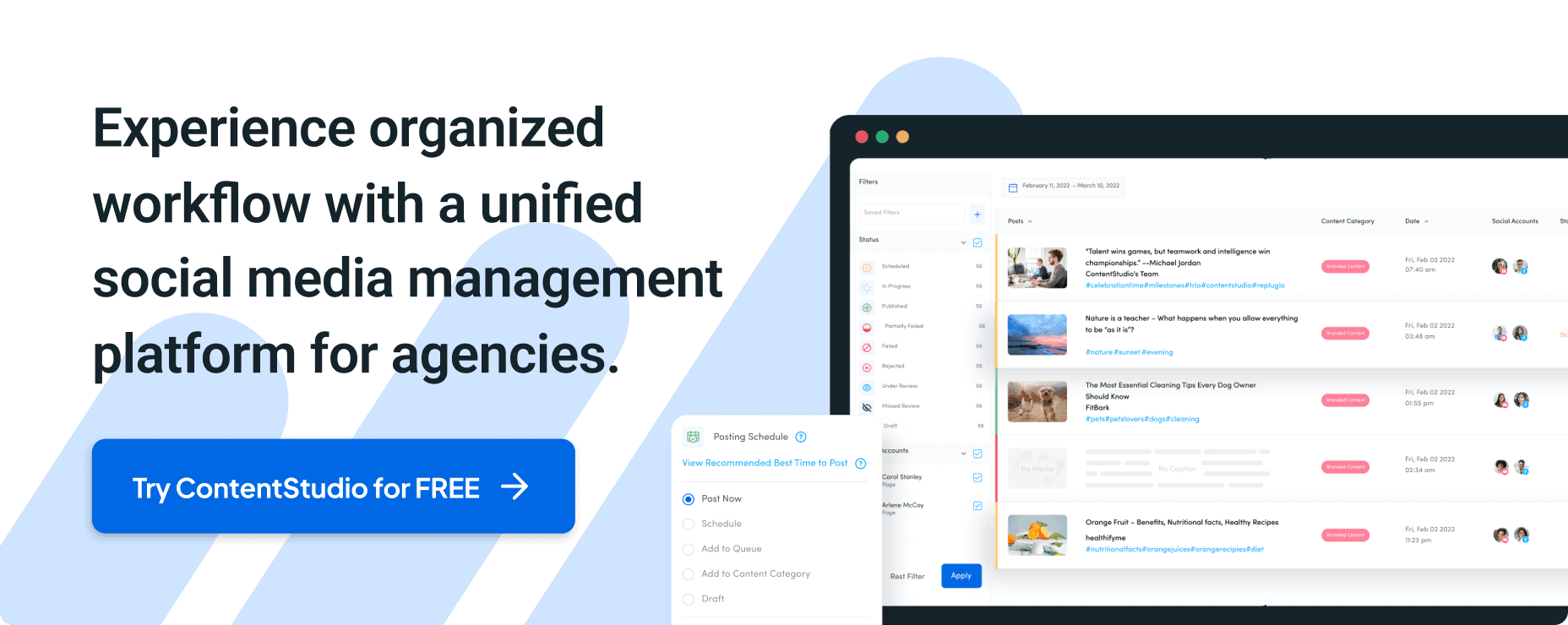 Try ContentStudio for FREE