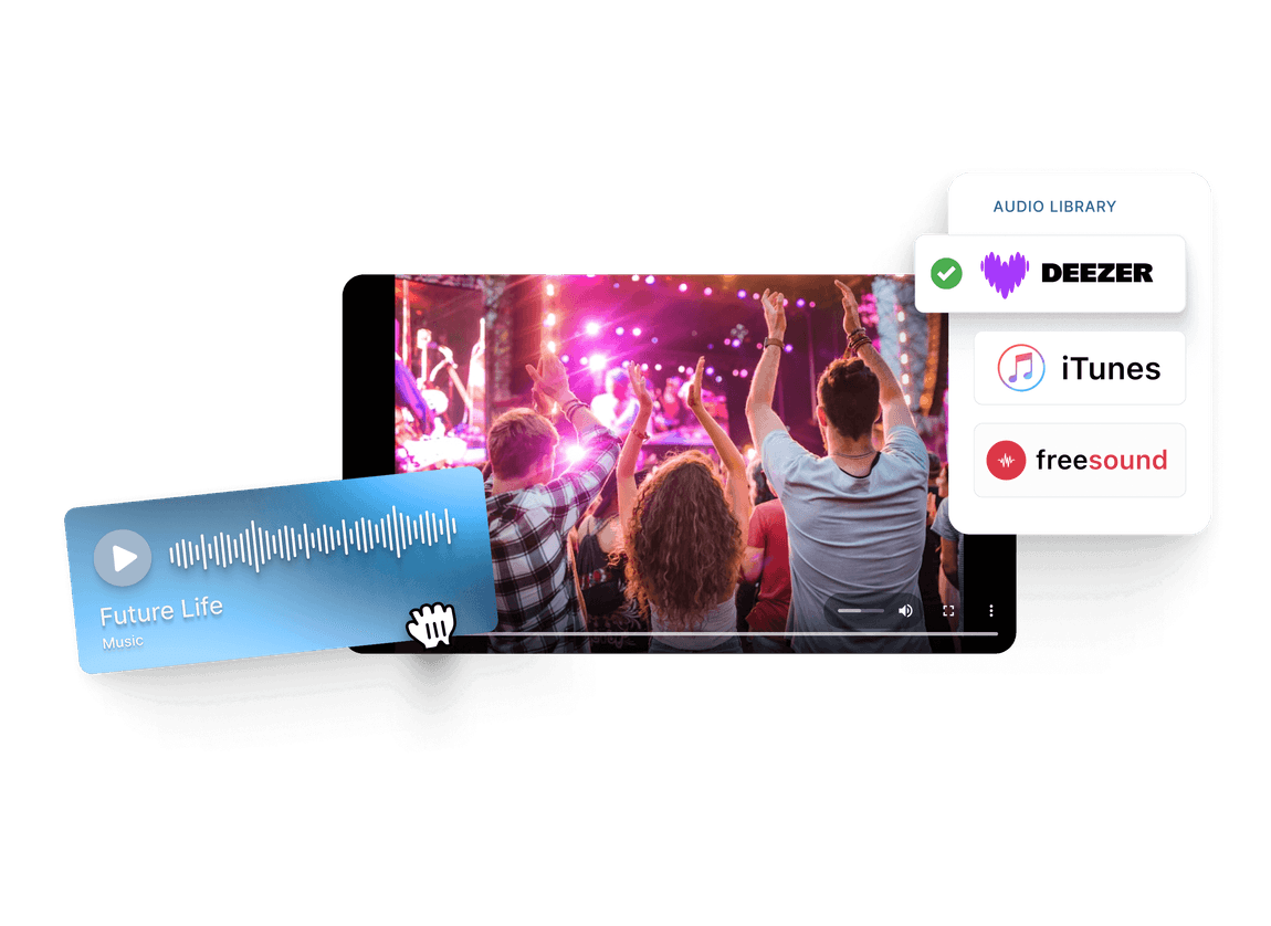 Access trending audio from top sources