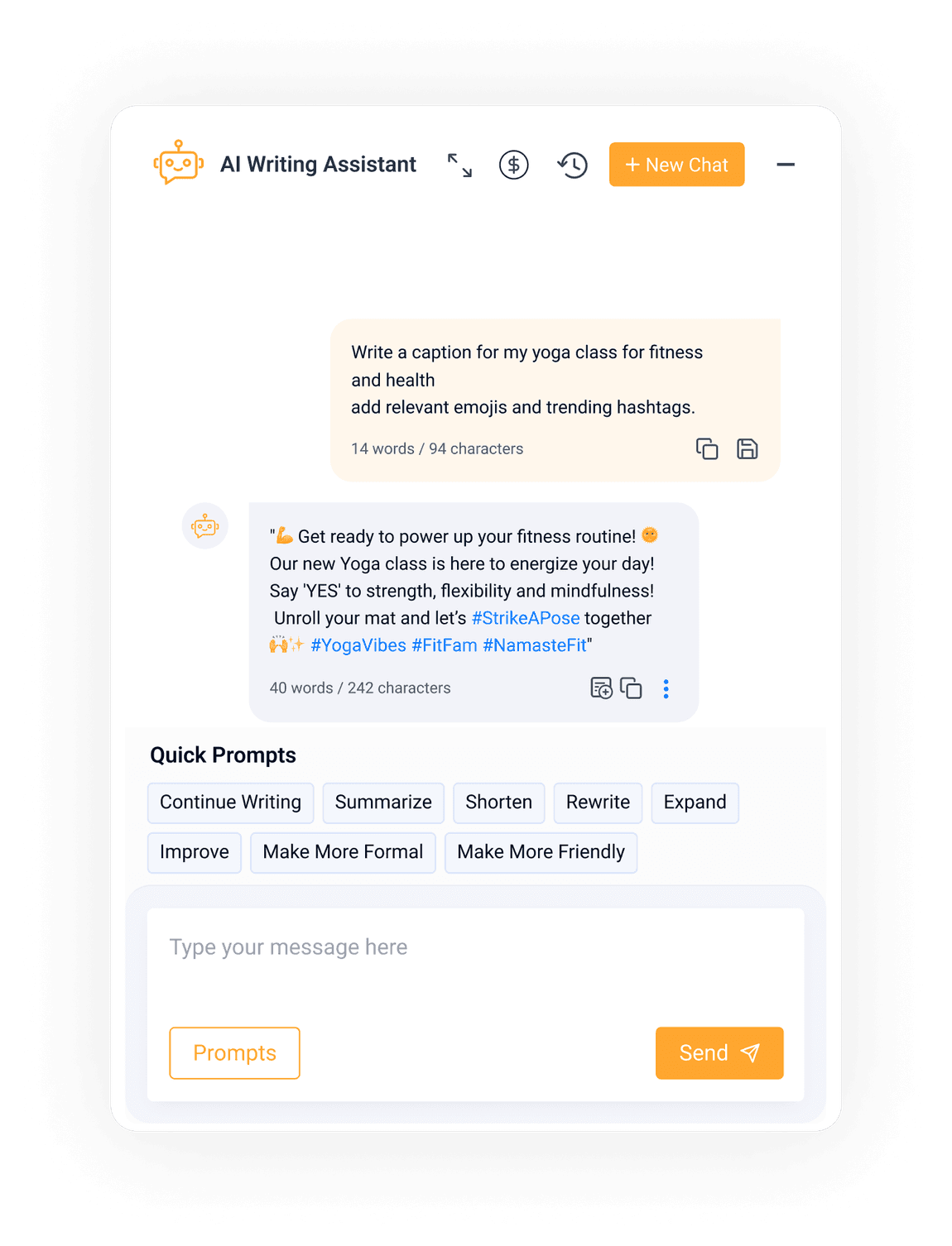 Generate paragraph captions - Free caption generator