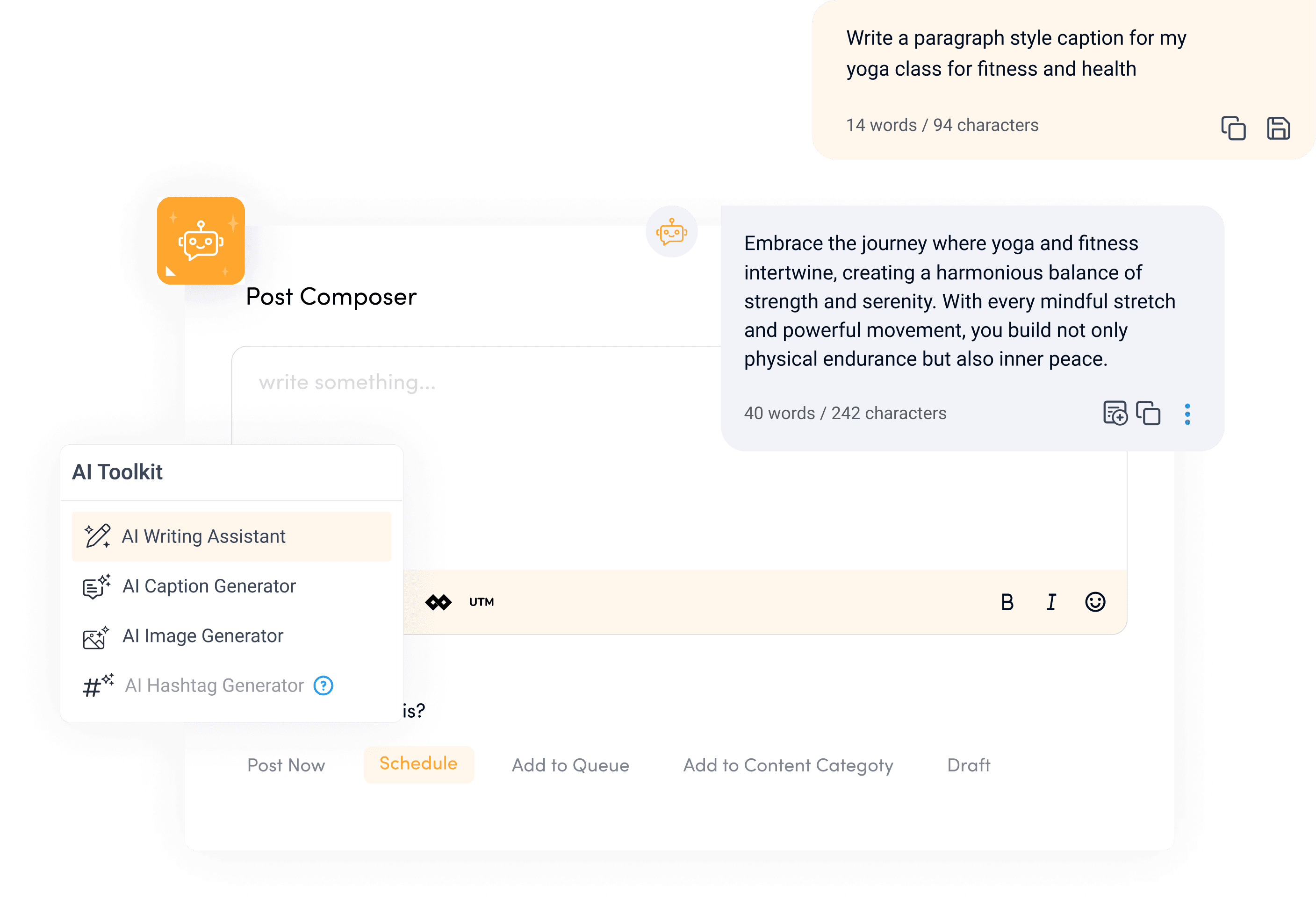 Generate tweet captions - auto caption generator