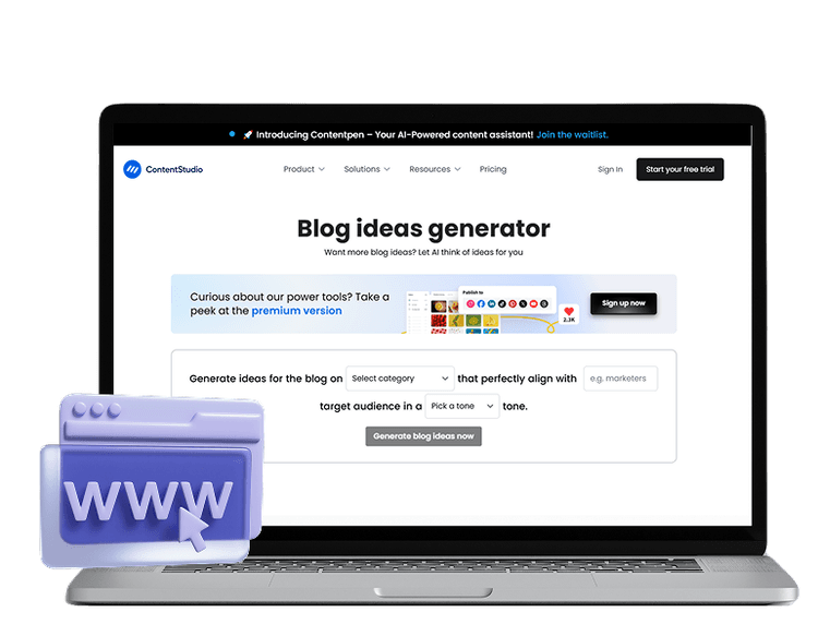 Blog ideas generator