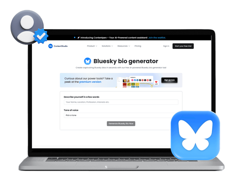 Bluesky bio generator