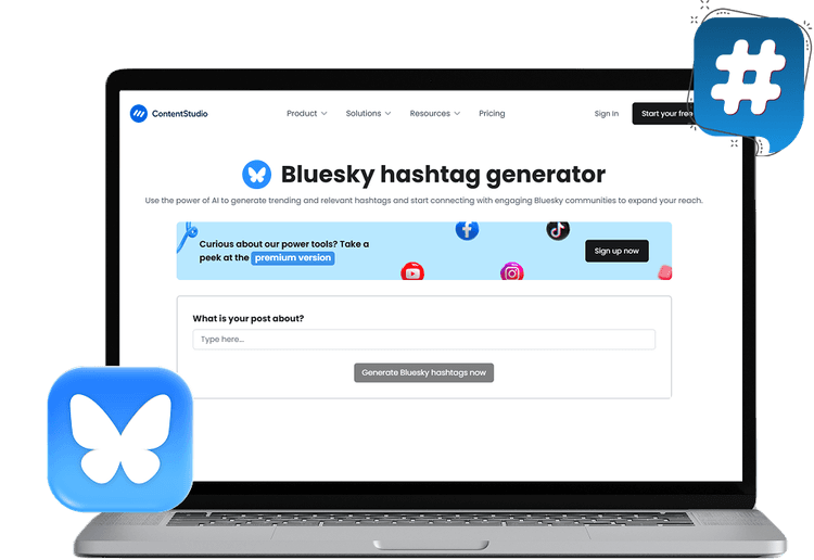 Bluesky hashtag generator