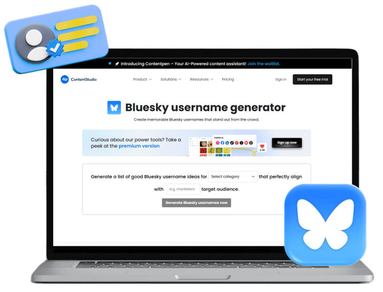 Bluesky username generator