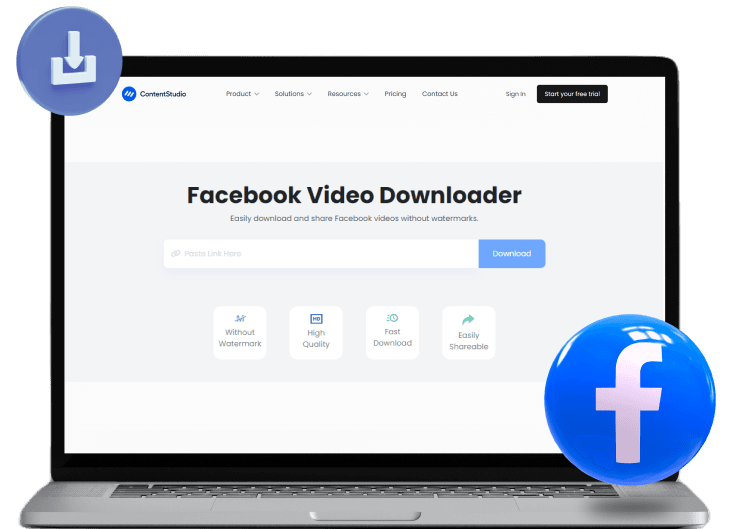 Facebook video downloader