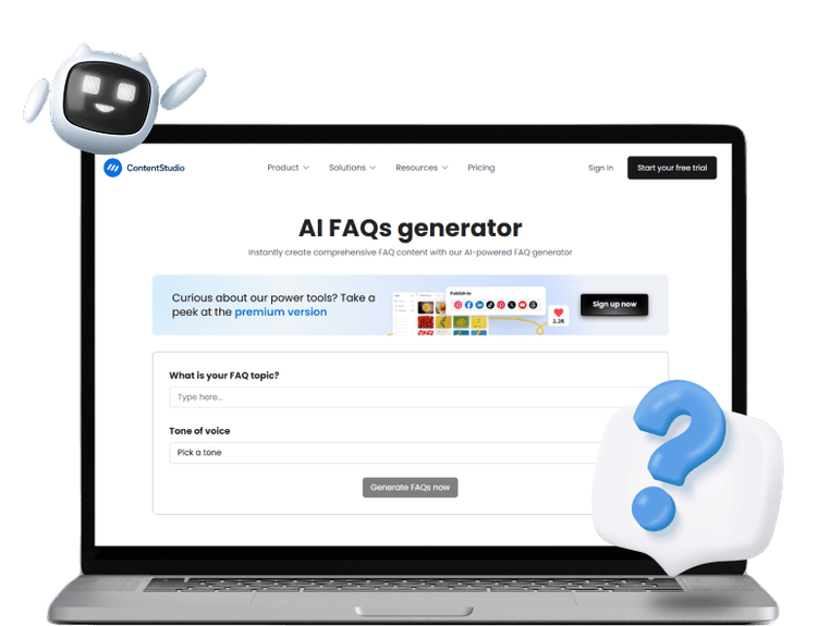 AI FAQs generator