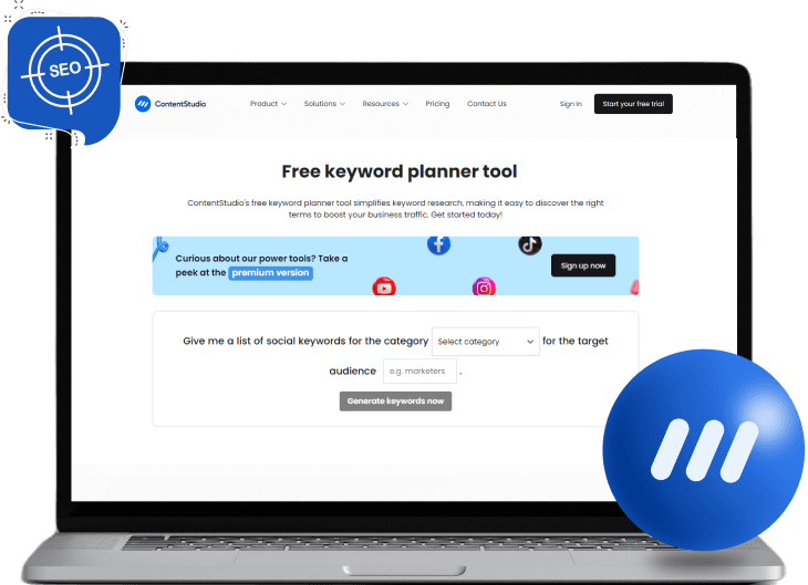 Keyword planner tool