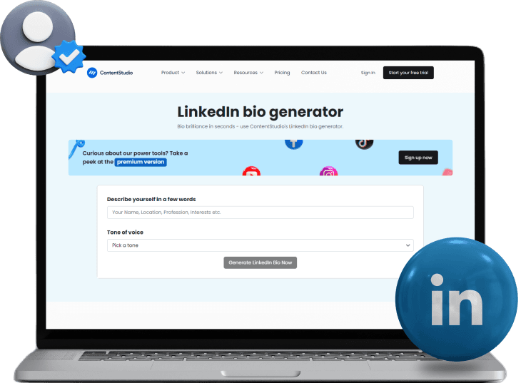 LinkedIn bio generator