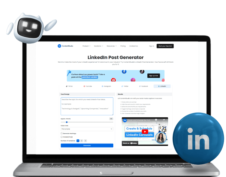 LinkedIn post generator