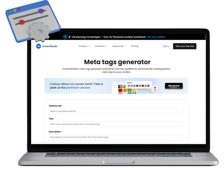 Meta tags generator