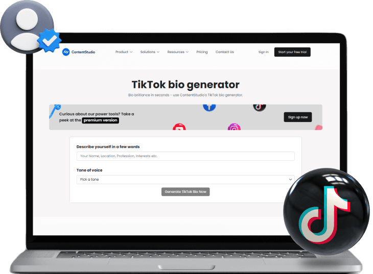 TikTok bio generator