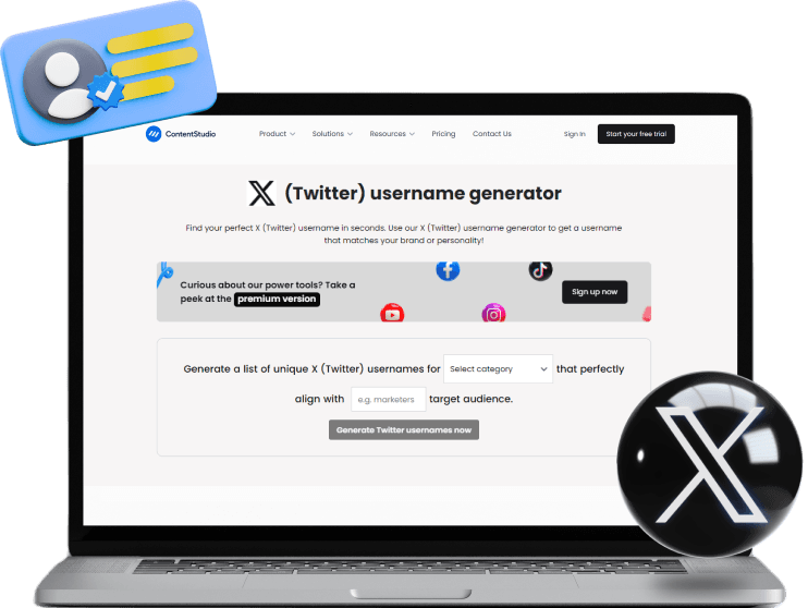 X (Twitter) username generator