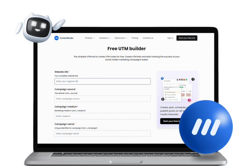 Free UTM builder <br/>tool