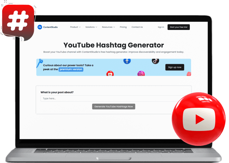 Youtube hashtag generator