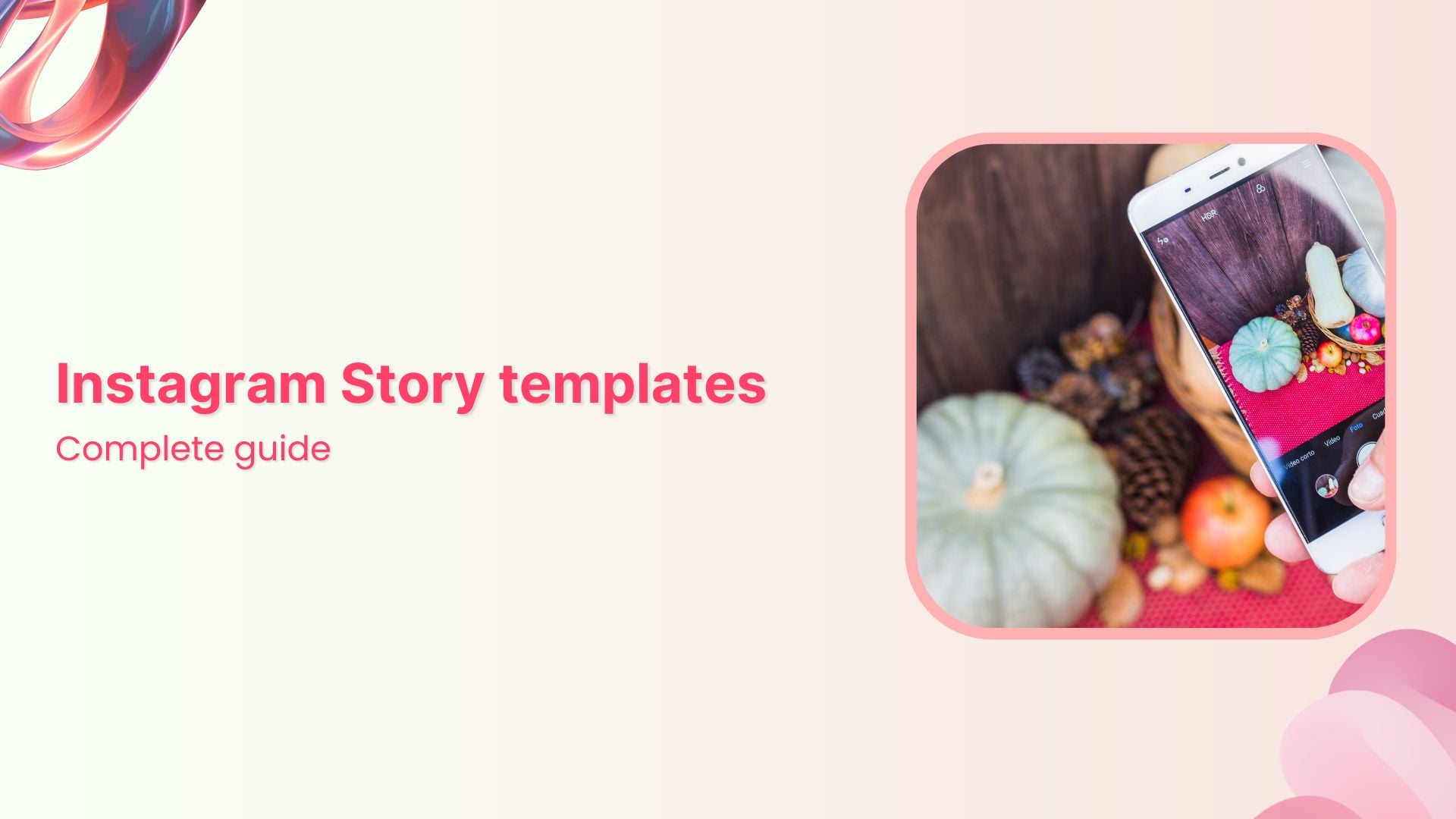 Instagram Story templates