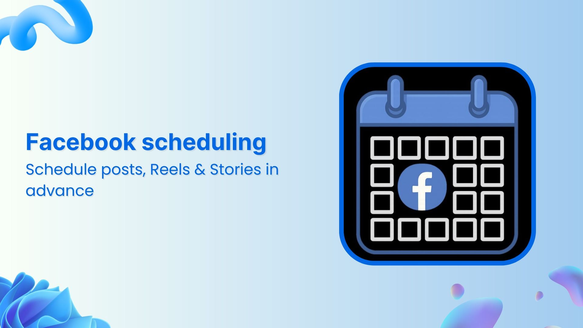 Schedule Facebook posts