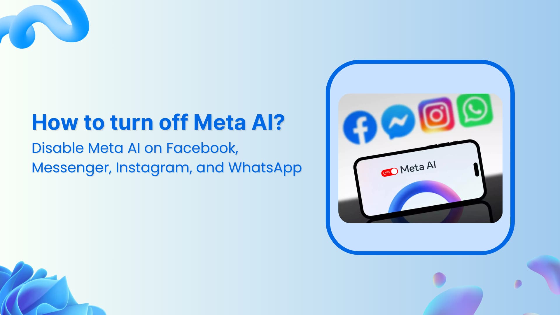 How to turn off Meta AI