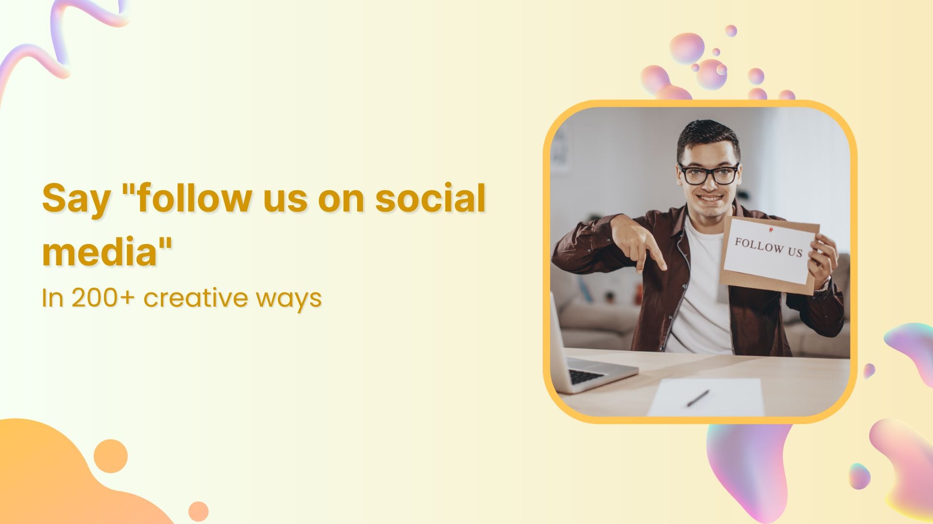 Follow us on social media