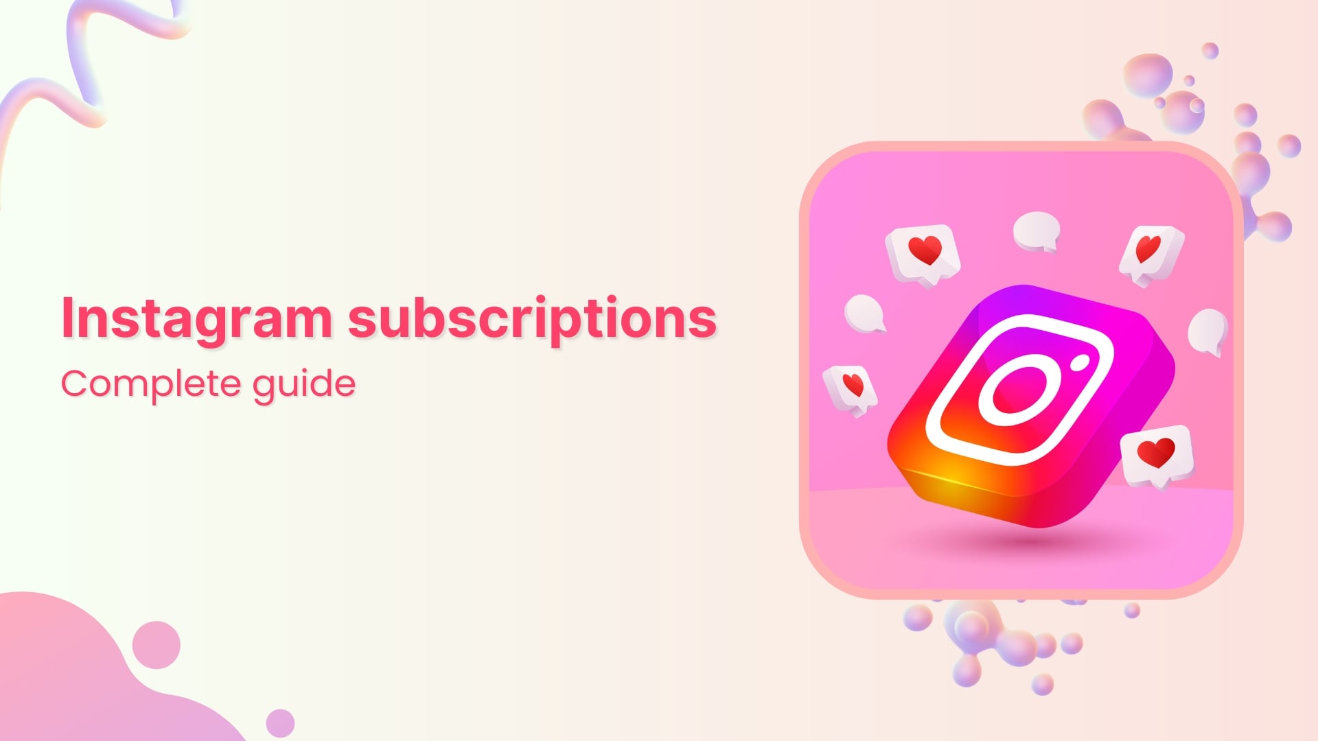 Instagram subscription