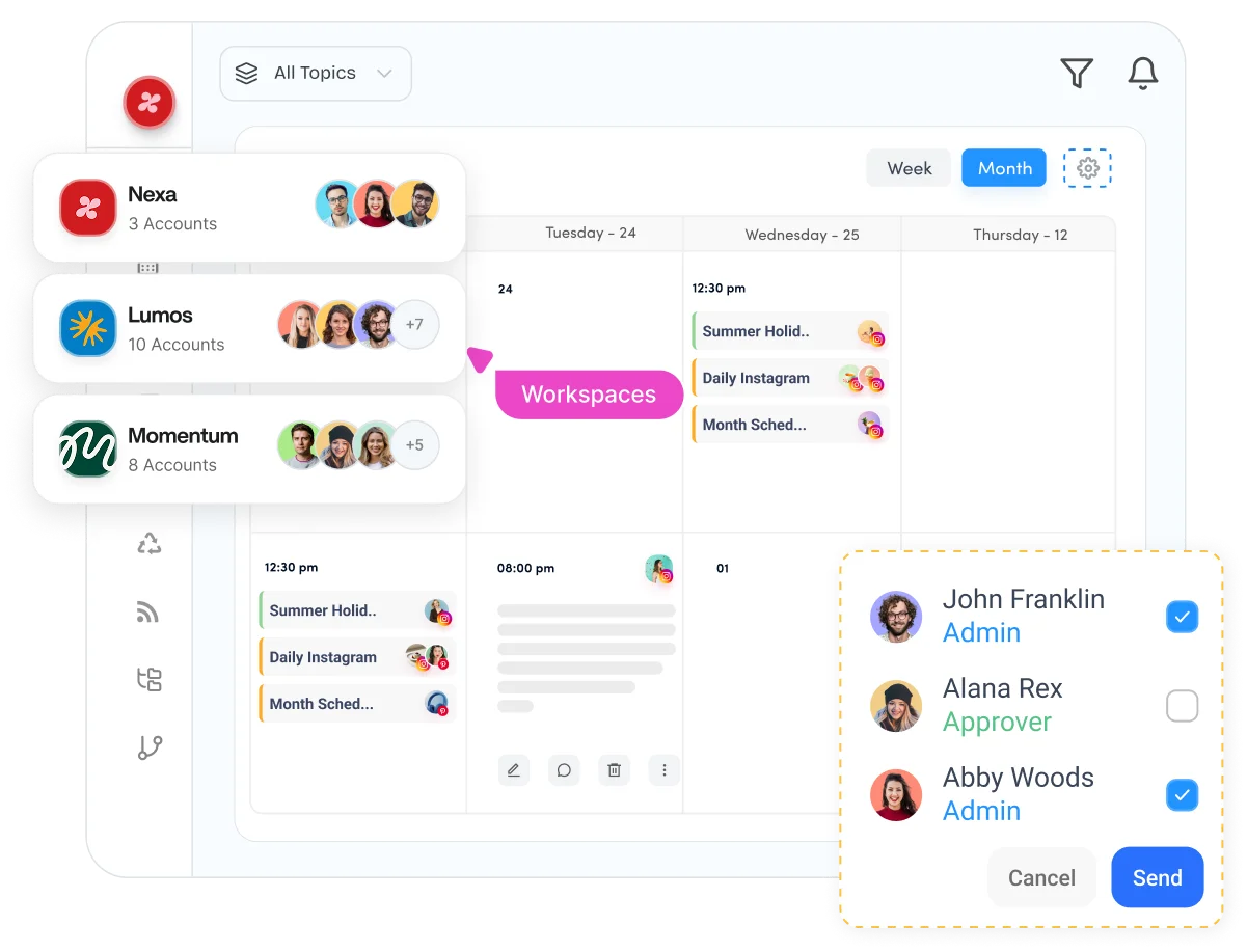 Workspaces - Hootsuite alternative