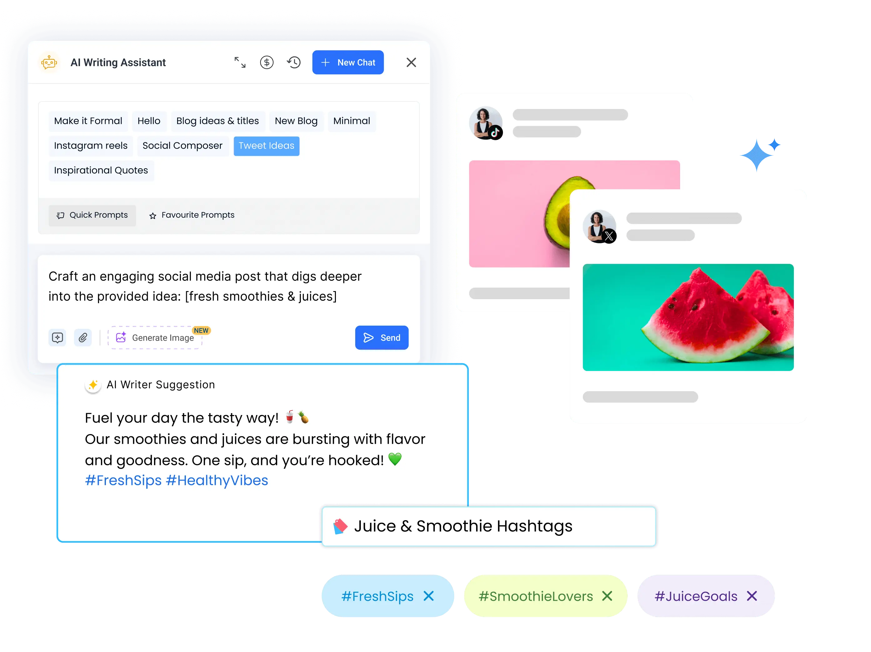 Accelerate your content creation with our AI powerpack feature