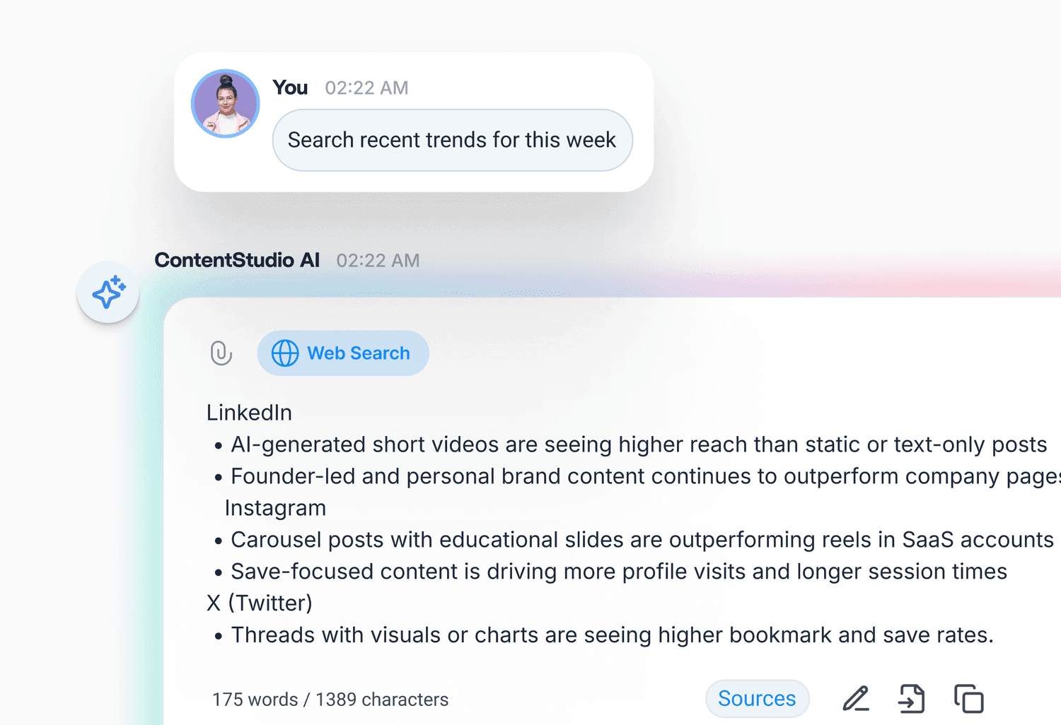 Web powered search