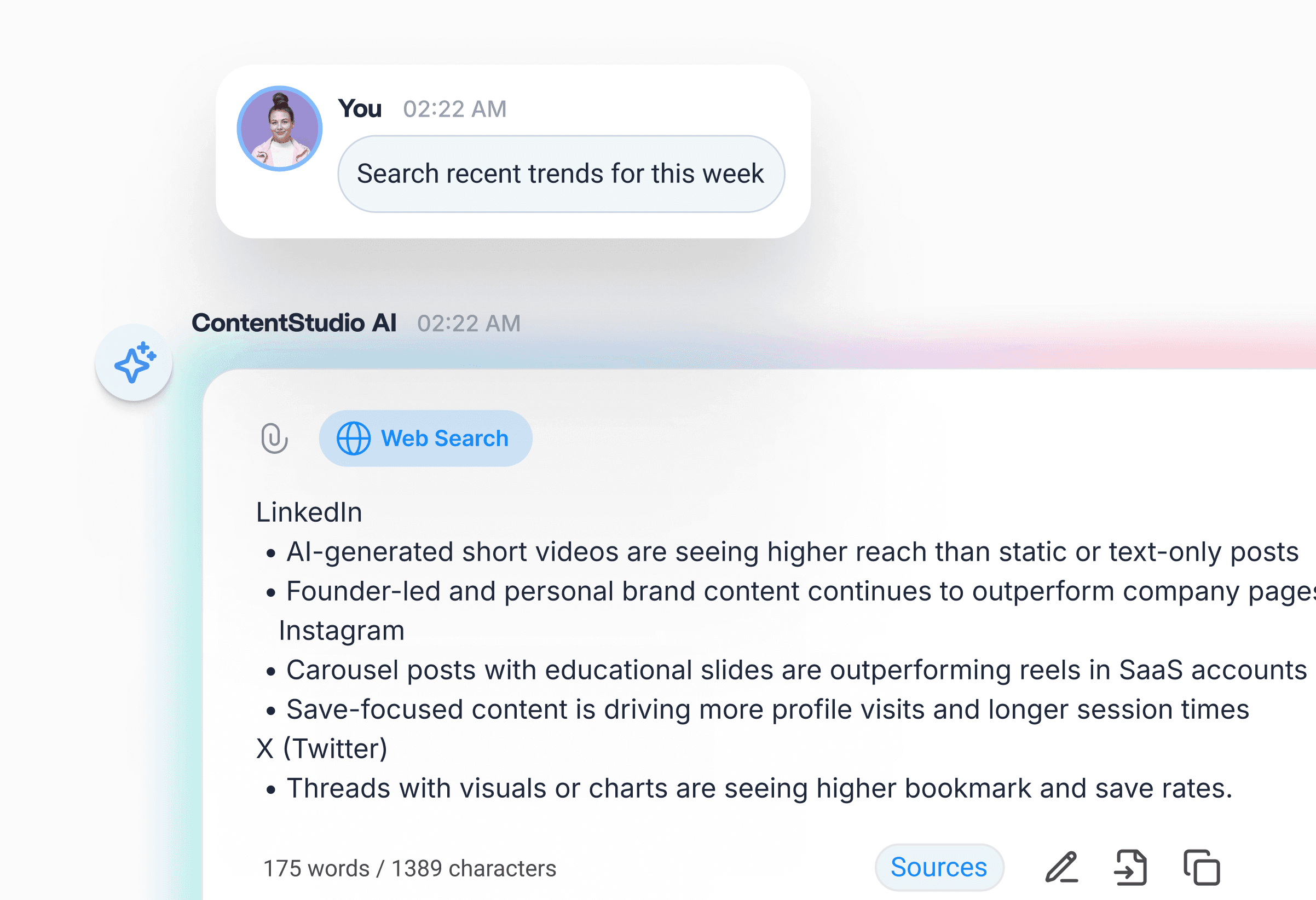 Web powered search