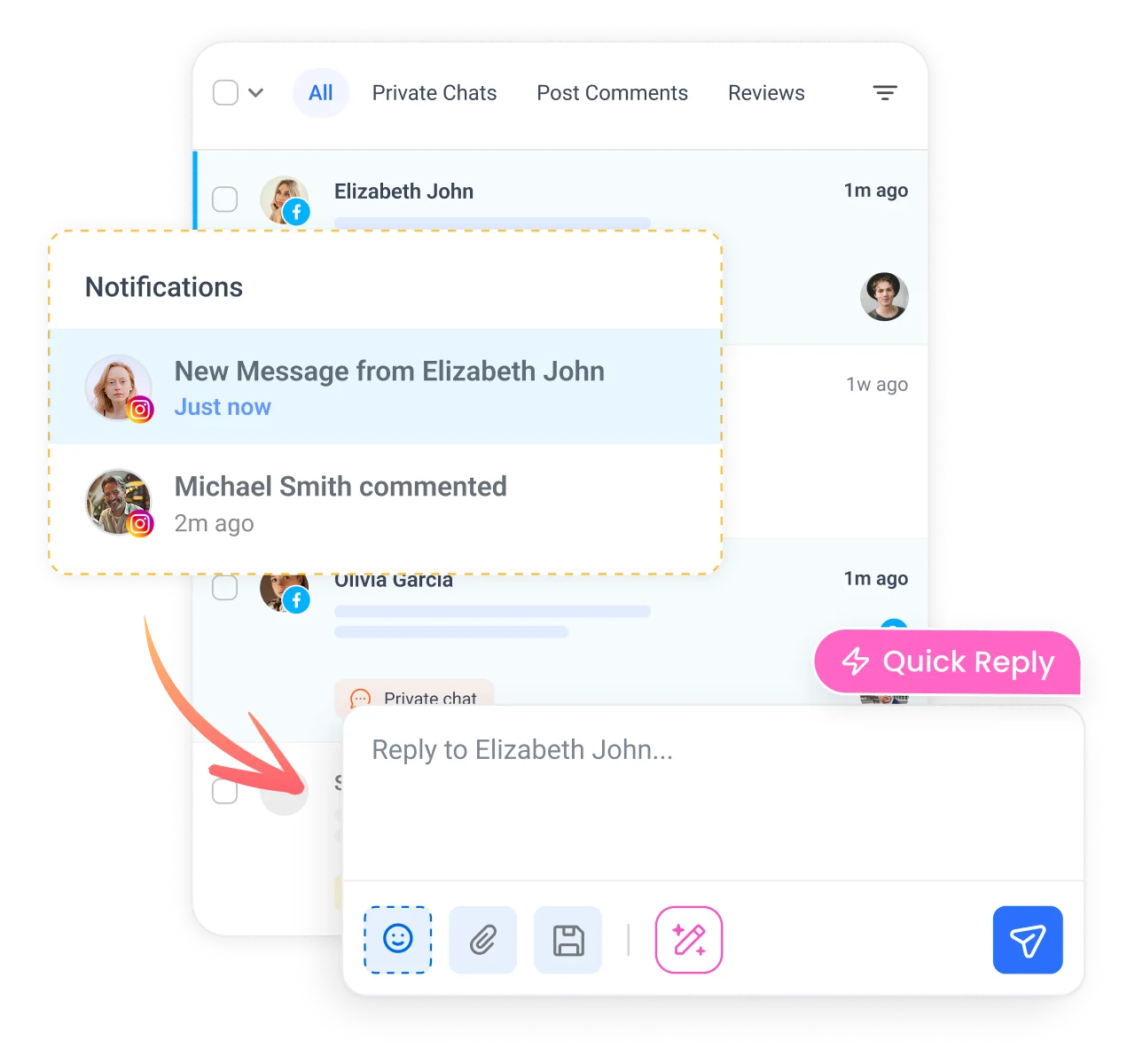 Stay responsive with notifications and mobile inbox access