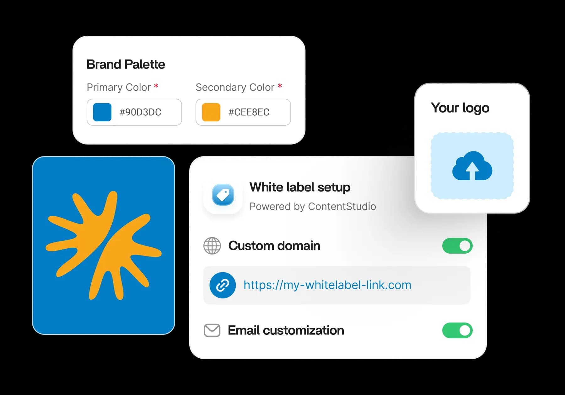 Branded white-label social media platform