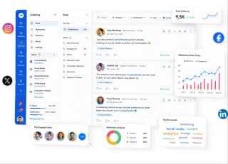 Brand mention tracking and social listening feed