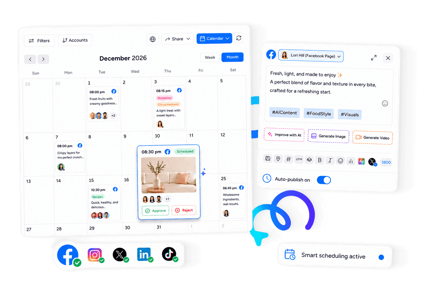Centralized scheduling for all your social channels