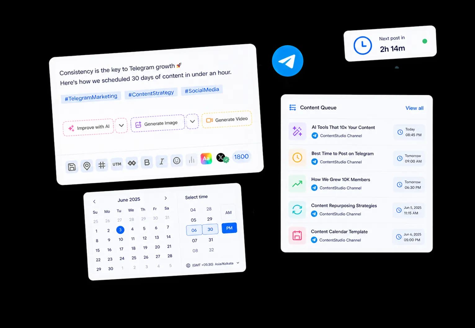 Schedule Telegram posts on autopilot