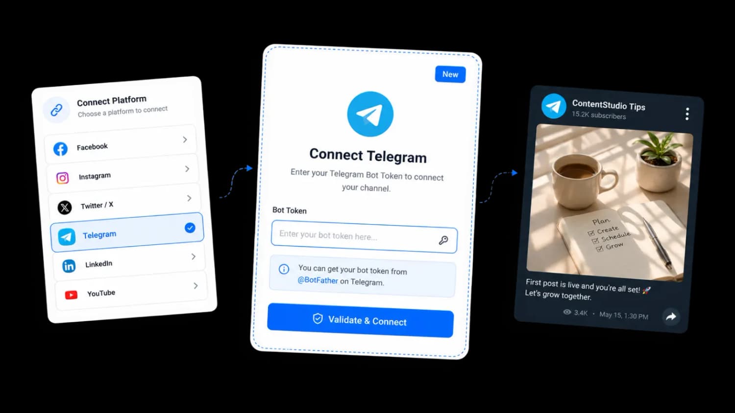 Getting started with Telegram scheduler