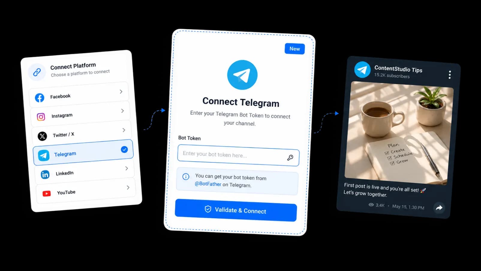 Getting started with Telegram scheduler