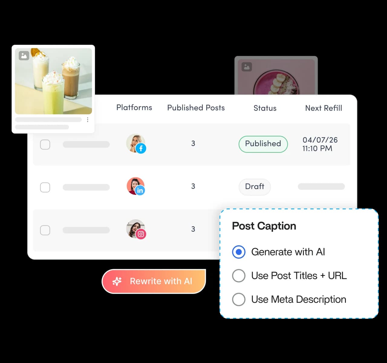 Let AI rewrite headlines so posts never repeat - social media automation