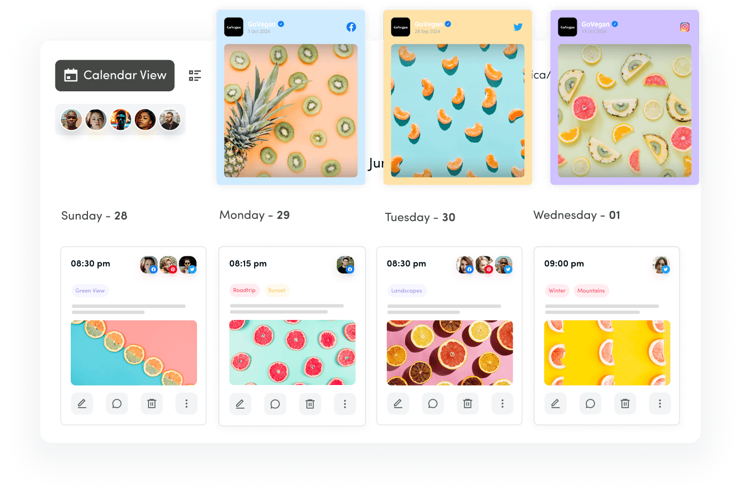 bulk scheduling images