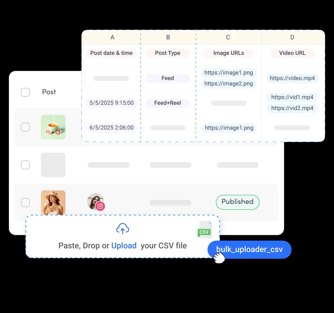 Turn one CSV into months of scheduled posts - bulk scheduling