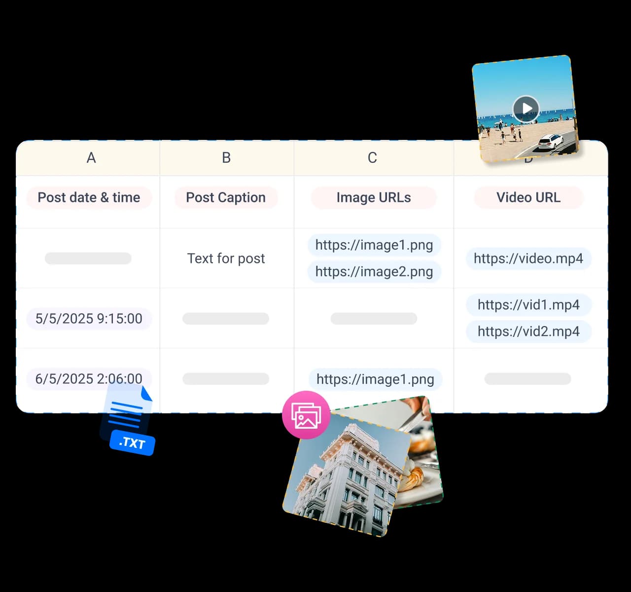 Upload and schedule images and videos at scale - bulk scheduling
