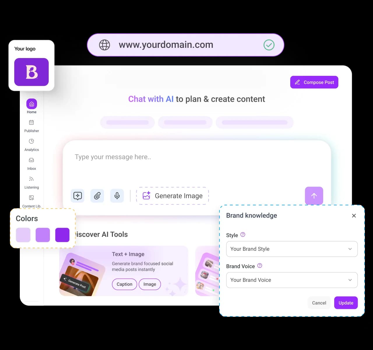 Deliver a platform that looks like your own - client management
