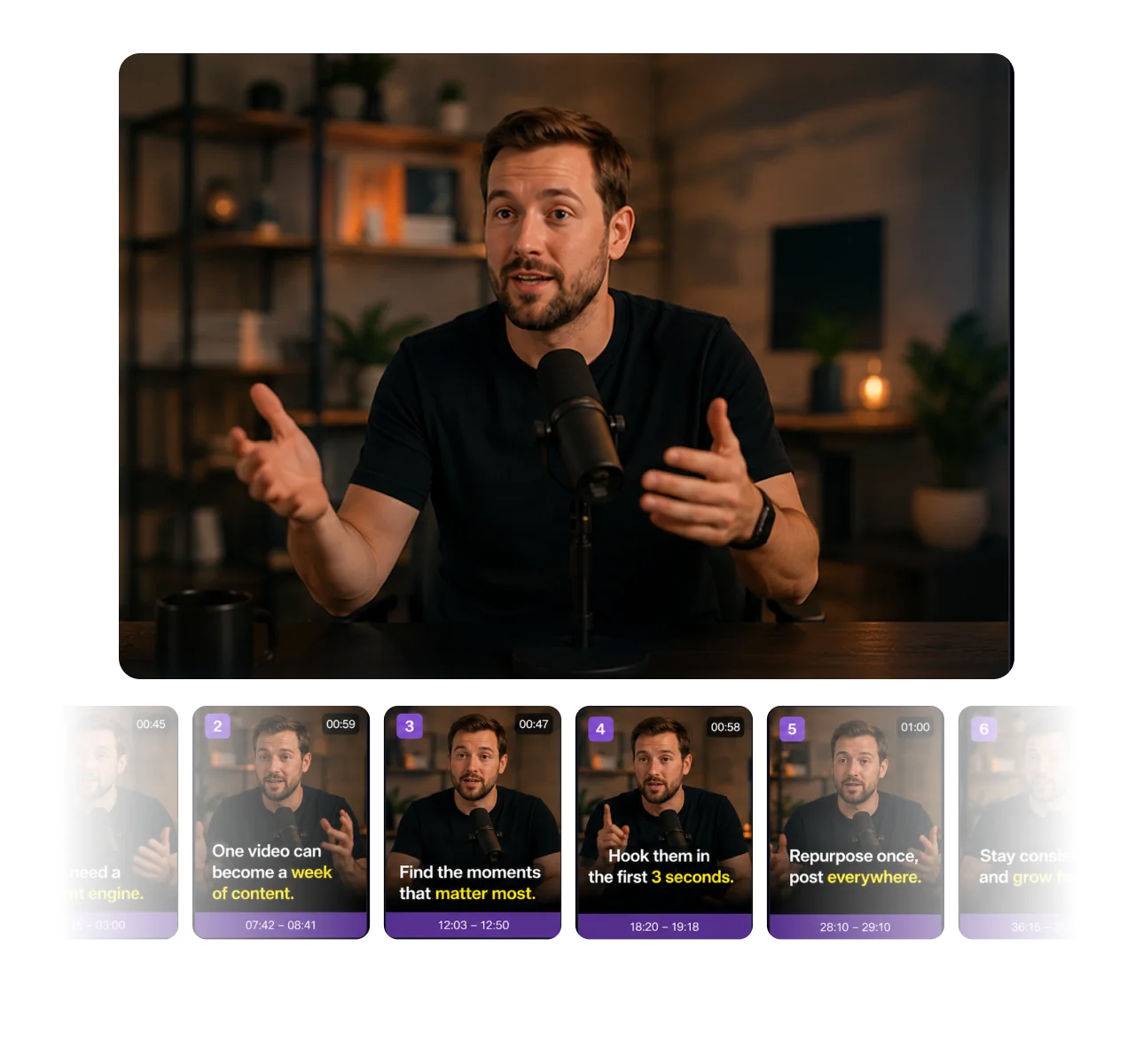Repurpose every video into short clips - AI clip maker