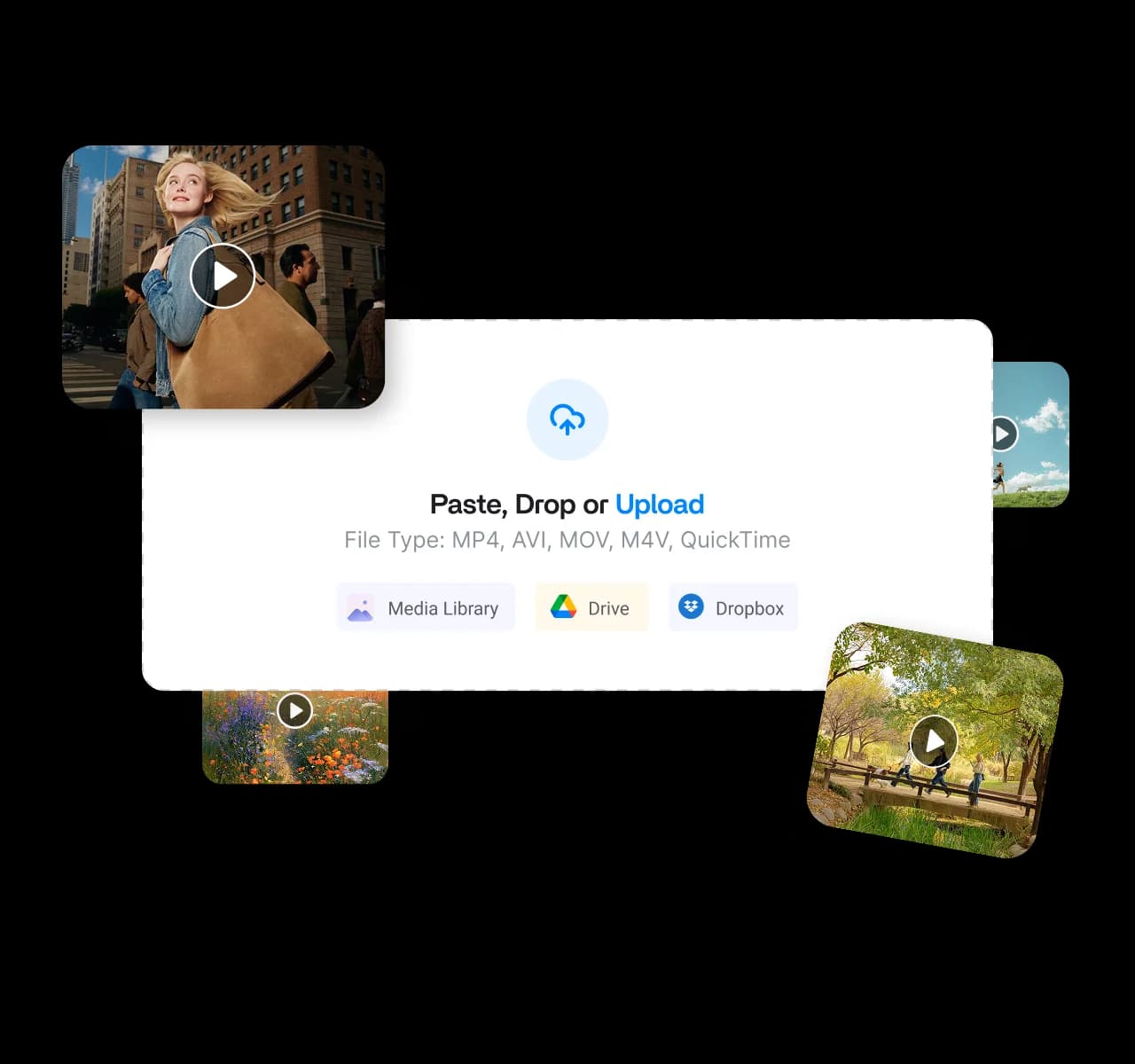 Pull videos from anywhere you store them - AI clip maker