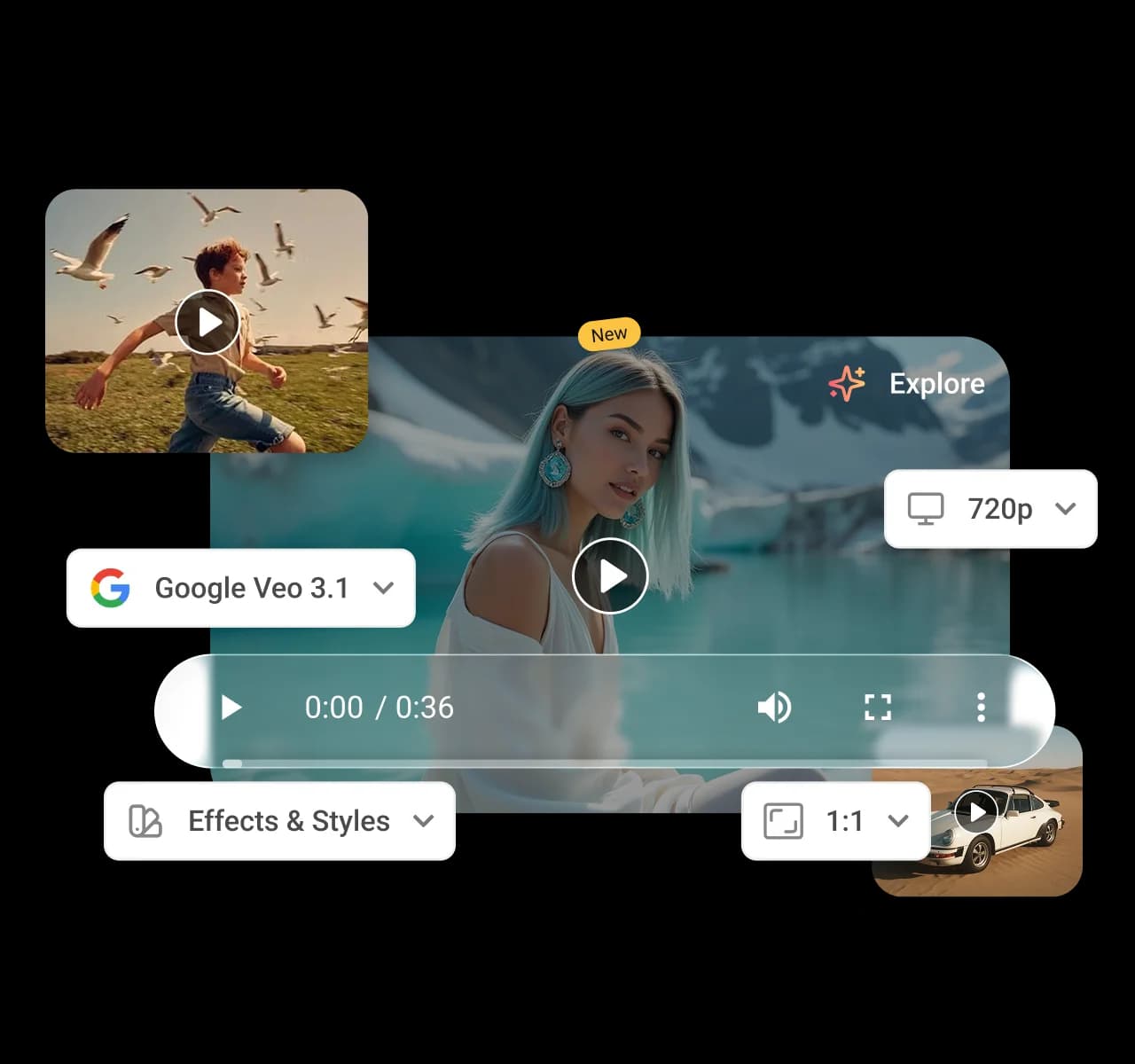 Customize every clip before you generate - AI clip maker