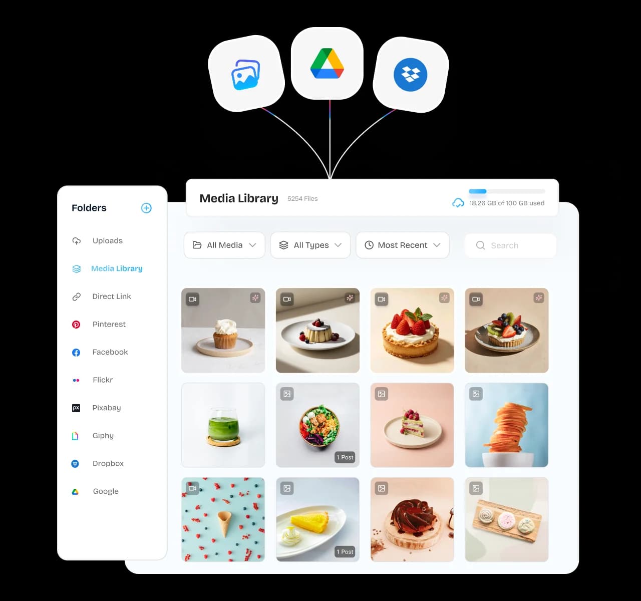 Add media from the tools you already use - content composer