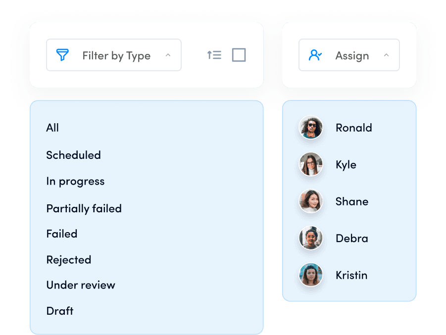 Organizing filters - social media calendar