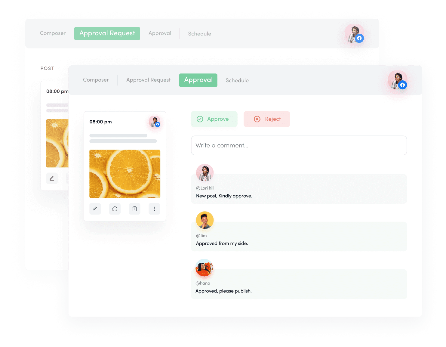 Team collaboration - social media planner