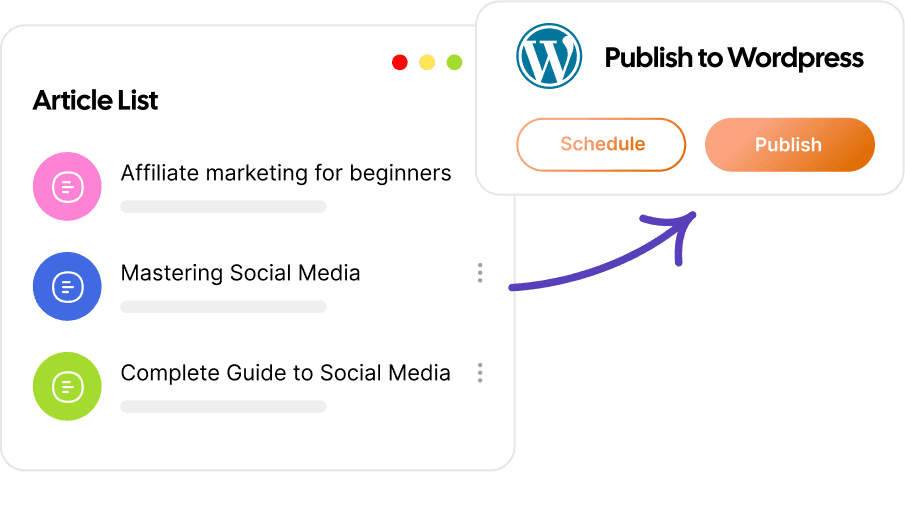 Direct CMS publishing