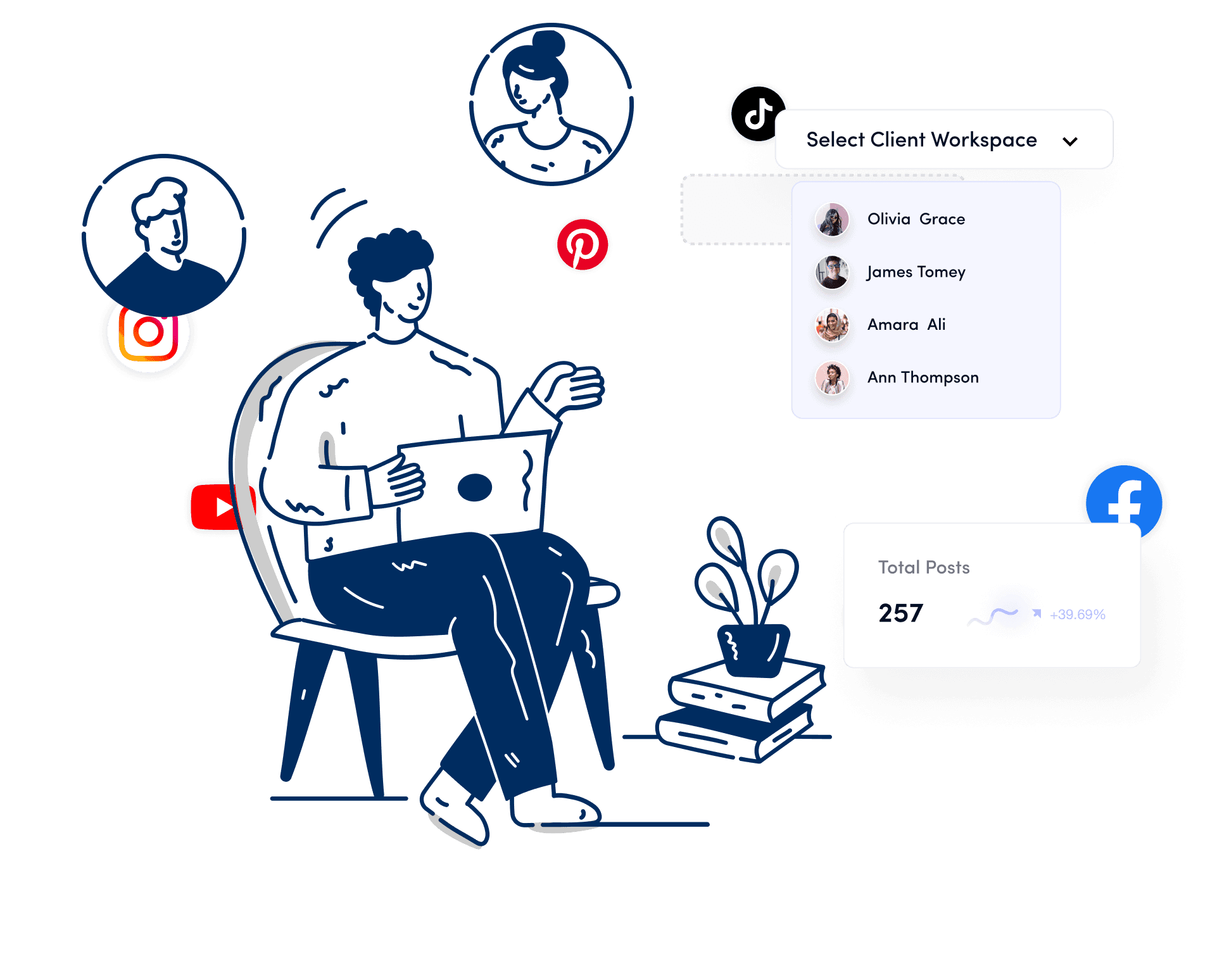 ContentStudio marketing teams dashboard