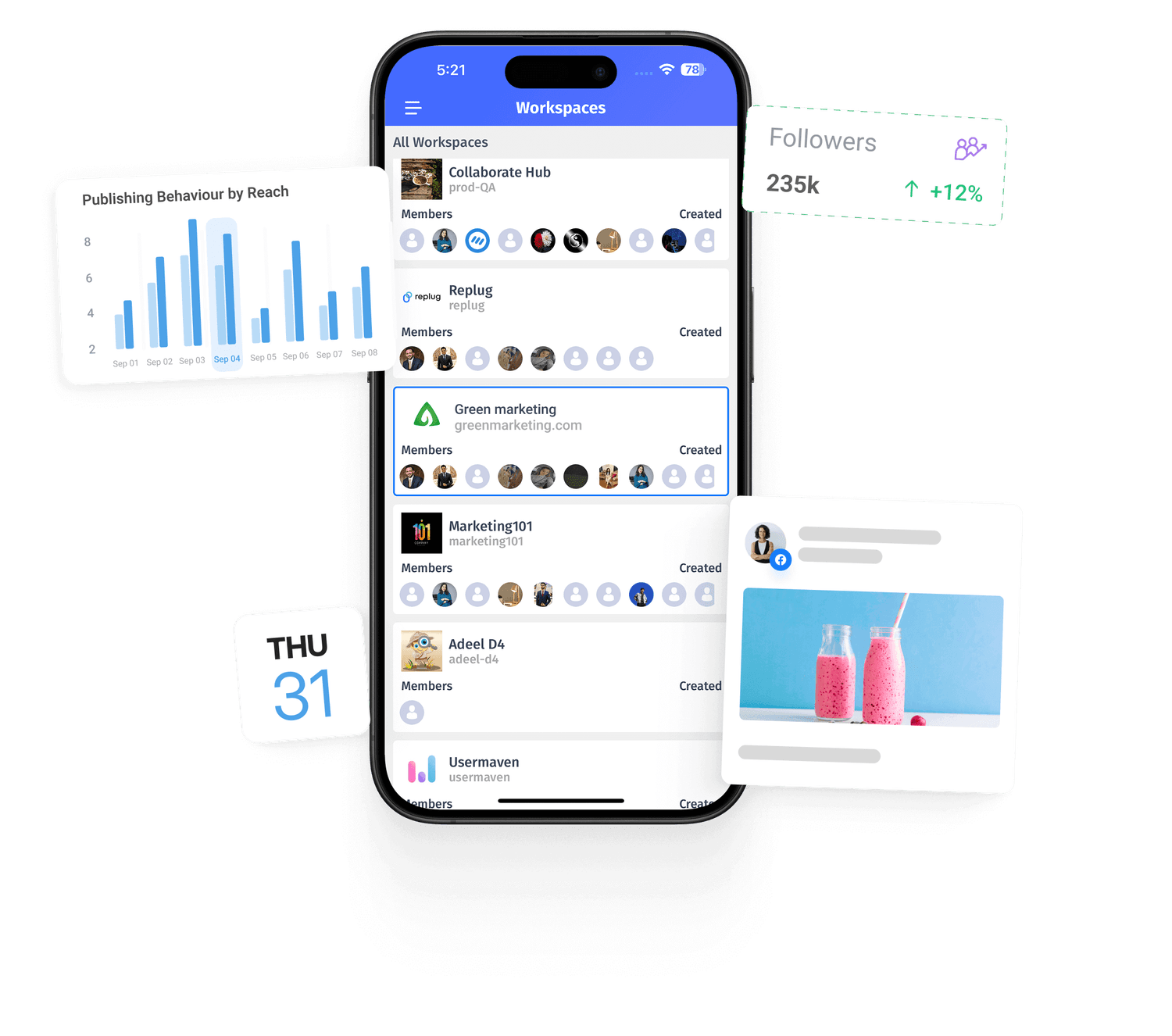 share feedback and approvals - contentstudio mobile app