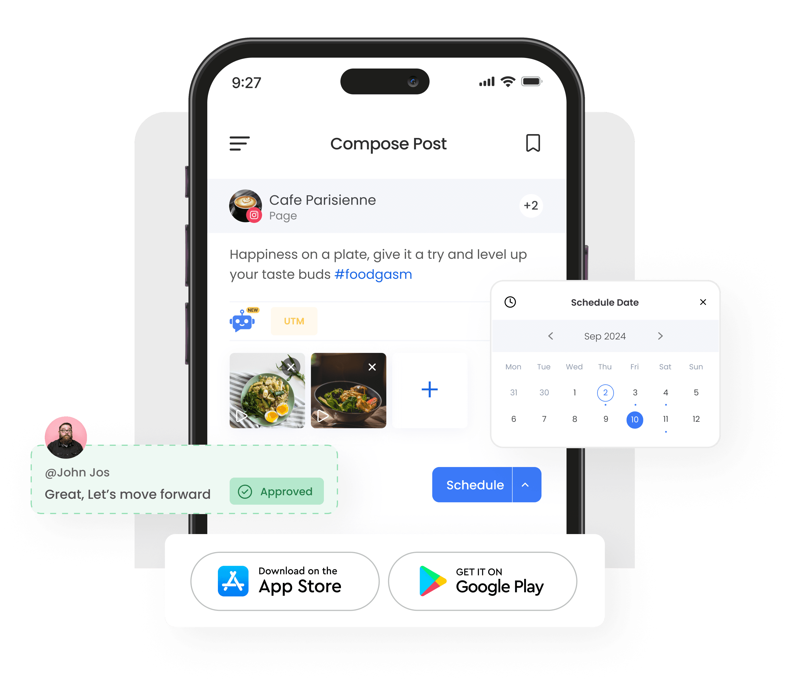 ContentStudio mobile app for iOS and Android - manage social media anywhere