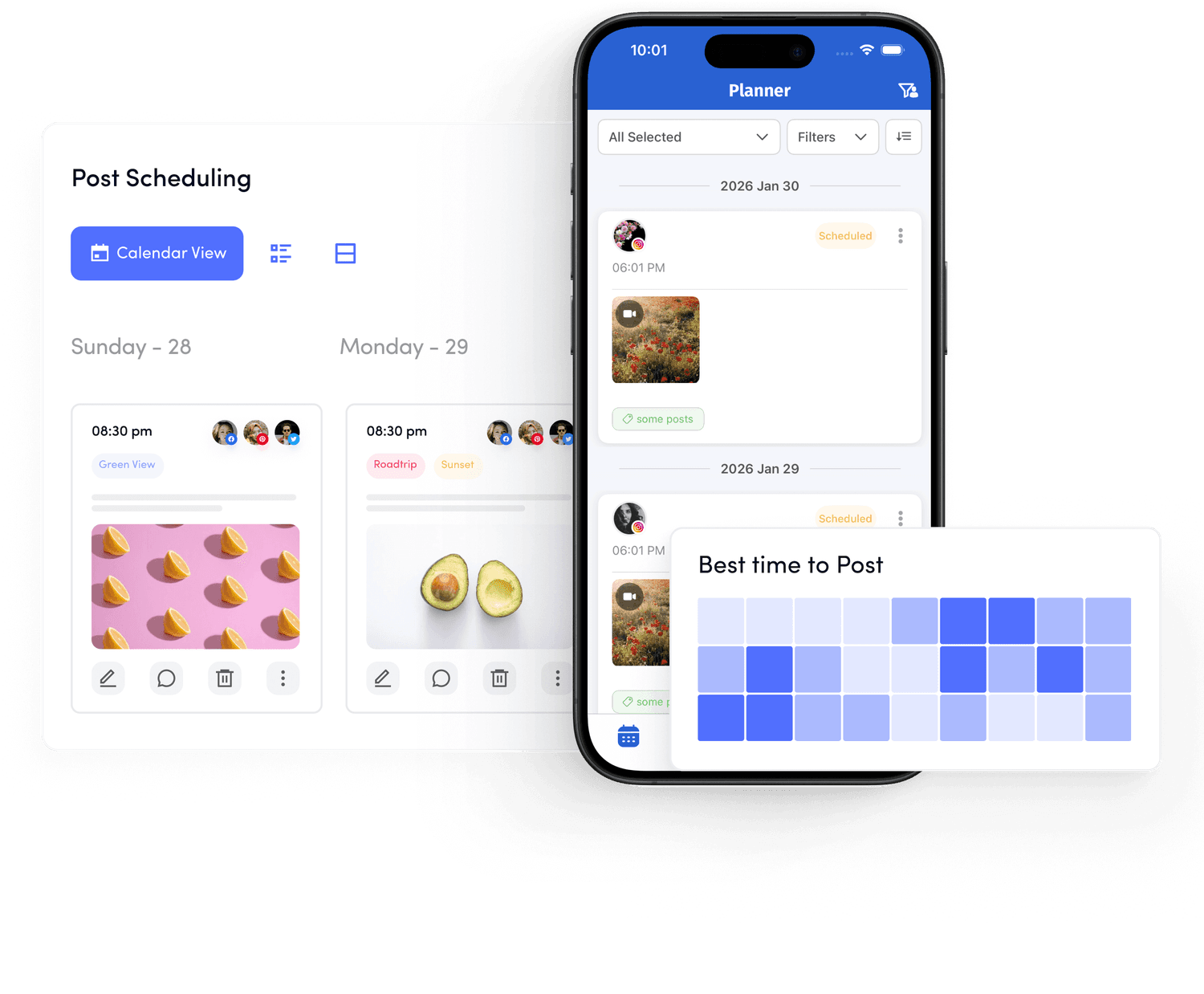 publish social posts - contentstudio mobile app